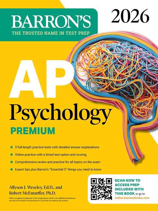 Title details for AP Psychology Premium, 2026 by Allyson J. Weseley - Wait list